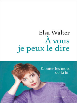 cover image of À vous je peux le dire
